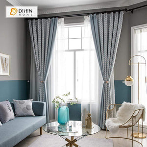 DIHIN HOME Modern Stripes Printed Spliced Curtains，Blackout Grommet Window Curtain for Living Room ,52x63-inch,1 Panel Roman Shades Curtains Window Blinds custom curtains blackout curtains curtains for living room sheer curtains curtain fabric linen curtains kitchen curtains velvet curtains pinch pleat curtains bay window curtains outdoor curtains pleated curtains floral curtains dining room curtains kitchen valances drapes for bedroom patio curtains nursery curtains grommet curtains