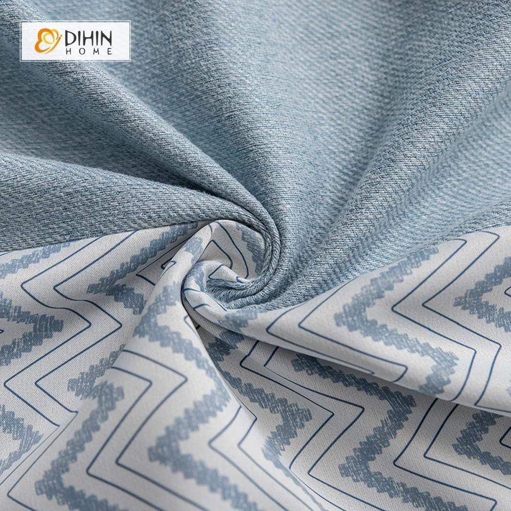 DIHIN HOME Modern Stripes Printed Spliced Curtains，Blackout Grommet Window Curtain for Living Room ,52x63-inch,1 Panel Roman Shades Curtains Window Blinds custom curtains blackout curtains curtains for living room sheer curtains curtain fabric linen curtains kitchen curtains velvet curtains pinch pleat curtains bay window curtains outdoor curtains pleated curtains floral curtains dining room curtains kitchen valances drapes for bedroom patio curtains nursery curtains grommet curtains