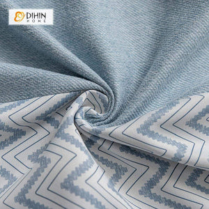 DIHIN HOME Modern Stripes Printed Spliced Curtains，Blackout Grommet Window Curtain for Living Room ,52x63-inch,1 Panel Roman Shades Curtains Window Blinds custom curtains blackout curtains curtains for living room sheer curtains curtain fabric linen curtains kitchen curtains velvet curtains pinch pleat curtains bay window curtains outdoor curtains pleated curtains floral curtains dining room curtains kitchen valances drapes for bedroom patio curtains nursery curtains grommet curtains