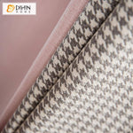 DIHIN HOME Modern Sweet Pink Houndstooth Embroidered,Blackout Grommet Window Curtain for Living Room ,52x63-inch,1 Panel Roman Shades Curtains Window Blinds custom curtains blackout curtains curtains for living room sheer curtains curtain fabric linen curtains kitchen curtains velvet curtains pinch pleat curtains bay window curtains outdoor curtains pleated curtains floral curtains dining room curtains kitchen valances drapes for bedroom patio curtains nursery curtains grommet curtains