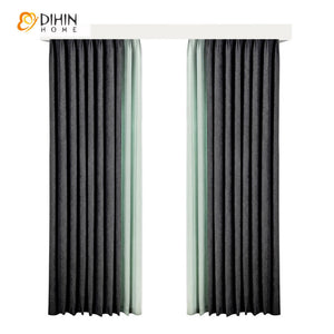 DIHIN HOME Modern Thicken Stitching Curtains,Blackout Grommet Window Curtain for Living Room ,52x63-inch,1 Panel Roman Shades Curtains Window Blinds custom curtains blackout curtains curtains for living room sheer curtains curtain fabric linen curtains kitchen curtains velvet curtains pinch pleat curtains bay window curtains outdoor curtains pleated curtains floral curtains dining room curtains kitchen valances drapes for bedroom patio curtains nursery curtains grommet curtains