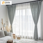 DIHIN HOME Modern Thickened Cotton Linen Grey Blue Curtains,Blackout Grommet Window Curtain for Living Room ,52x63-inch,1 Panel Roman Shades Curtains Window Blinds custom curtains blackout curtains curtains for living room sheer curtains curtain fabric linen curtains kitchen curtains velvet curtains pinch pleat curtains bay window curtains outdoor curtains pleated curtains floral curtains dining room curtains kitchen valances drapes for bedroom patio curtains nursery curtains grommet curtains