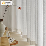 DIHIN HOME Modern Thickening Cotton Linen White Color,Grommet Window Sheer Curtain for Living Room ,52x63-inch,1 Panel Roman Shades Curtains Window Blinds custom curtains blackout curtains curtains for living room sheer curtains curtain fabric linen curtains kitchen curtains velvet curtains pinch pleat curtains bay window curtains outdoor curtains pleated curtains floral curtains dining room curtains kitchen valances drapes for bedroom patio curtains nursery curtains grommet curtains