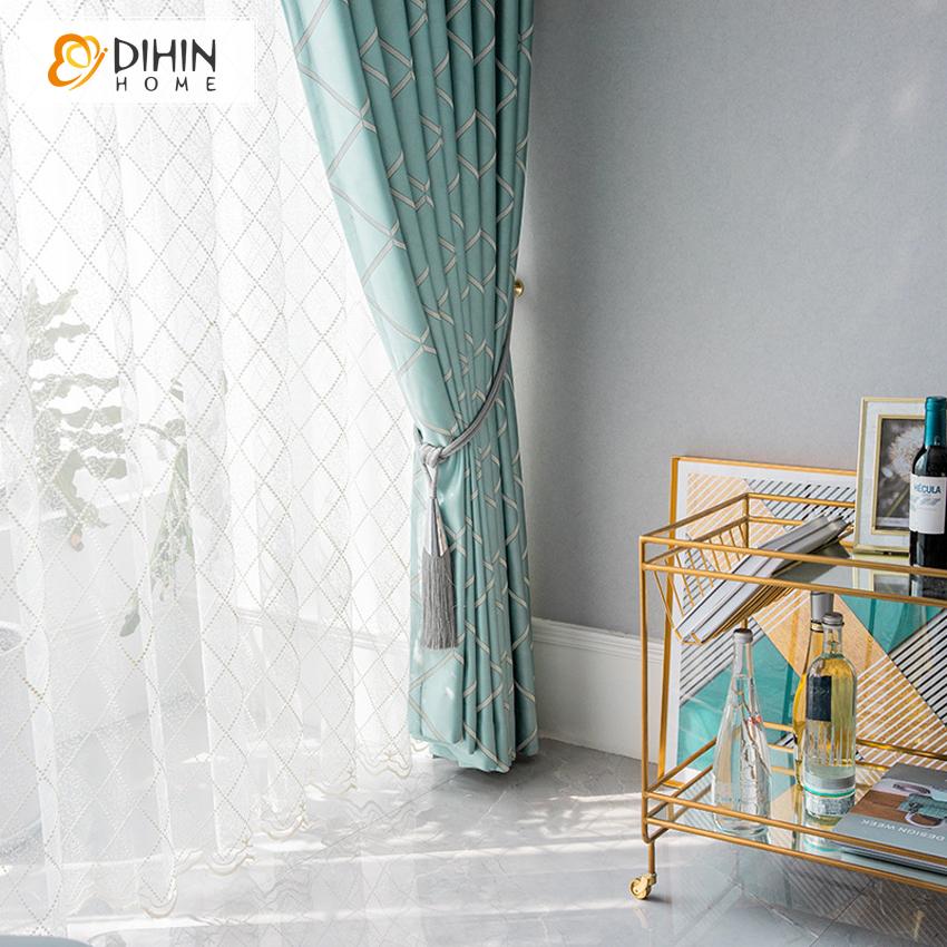 DIHIN HOME Modern Thickening Geometric Curtain,Blackout Curtains Grommet Window Curtain for Living Room ,52x63-inch,1 Panel Roman Shades Curtains Window Blinds custom curtains blackout curtains curtains for living room sheer curtains curtain fabric linen curtains kitchen curtains velvet curtains pinch pleat curtains bay window curtains outdoor curtains pleated curtains floral curtains dining room curtains kitchen valances drapes for bedroom patio curtains nursery curtains grommet curtains