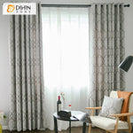 DIHIN HOME Modern Thickening Grey Geometry Jacquard,Blackout Grommet Window Curtain for Living Room ,52x63-inch,1 Panel Roman Shades Curtains Window Blinds custom curtains blackout curtains curtains for living room sheer curtains curtain fabric linen curtains kitchen curtains velvet curtains pinch pleat curtains bay window curtains outdoor curtains pleated curtains floral curtains dining room curtains kitchen valances drapes for bedroom patio curtains nursery curtains grommet curtains