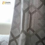 DIHIN HOME Modern Thickening Grey Geometry Jacquard,Blackout Grommet Window Curtain for Living Room ,52x63-inch,1 Panel Roman Shades Curtains Window Blinds custom curtains blackout curtains curtains for living room sheer curtains curtain fabric linen curtains kitchen curtains velvet curtains pinch pleat curtains bay window curtains outdoor curtains pleated curtains floral curtains dining room curtains kitchen valances drapes for bedroom patio curtains nursery curtains grommet curtains