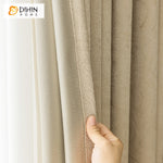 DIHIN HOME Modern Thickening Solid Beige Jacquard,Blackout Grommet Window Curtain for Living Room ,52x63-inch,1 Panel Roman Shades Curtains Window Blinds custom curtains blackout curtains curtains for living room sheer curtains curtain fabric linen curtains kitchen curtains velvet curtains pinch pleat curtains bay window curtains outdoor curtains pleated curtains floral curtains dining room curtains kitchen valances drapes for bedroom patio curtains nursery curtains grommet curtains