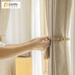 DIHIN HOME Modern Thickening Solid Beige Jacquard,Blackout Grommet Window Curtain for Living Room ,52x63-inch,1 Panel Roman Shades Curtains Window Blinds custom curtains blackout curtains curtains for living room sheer curtains curtain fabric linen curtains kitchen curtains velvet curtains pinch pleat curtains bay window curtains outdoor curtains pleated curtains floral curtains dining room curtains kitchen valances drapes for bedroom patio curtains nursery curtains grommet curtains