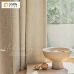 DIHIN HOME Modern Thickening Solid Beige Jacquard,Blackout Grommet Window Curtain for Living Room ,52x63-inch,1 Panel Roman Shades Curtains Window Blinds custom curtains blackout curtains curtains for living room sheer curtains curtain fabric linen curtains kitchen curtains velvet curtains pinch pleat curtains bay window curtains outdoor curtains pleated curtains floral curtains dining room curtains kitchen valances drapes for bedroom patio curtains nursery curtains grommet curtains