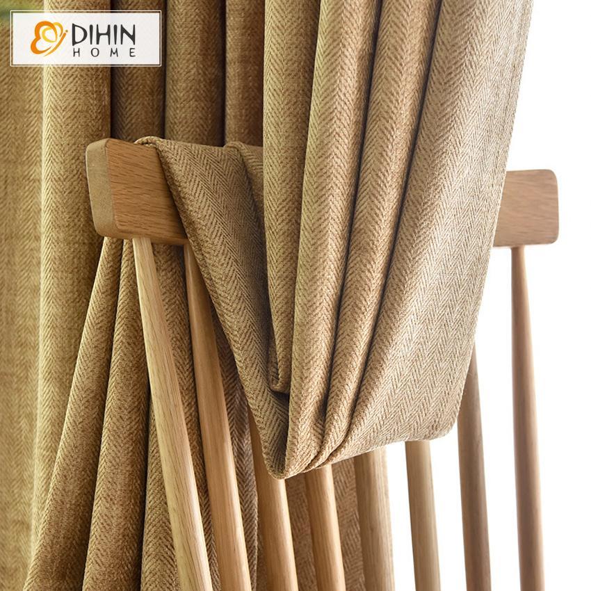 DIHIN HOME Modern Thickness Cotton Linen Window Curtains ,Blackout Grommet Window Curtain for Living Room ,52x63-inch,1 Panel Roman Shades Curtains Window Blinds custom curtains blackout curtains curtains for living room sheer curtains curtain fabric linen curtains kitchen curtains velvet curtains pinch pleat curtains bay window curtains outdoor curtains pleated curtains floral curtains dining room curtains kitchen valances drapes for bedroom patio curtains nursery curtains grommet curtains