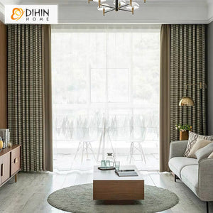 DIHIN HOME Modern Thickness Jacquard,Blackout Grommet Window Curtain for Living Room ,52x63-inch,1 Panel Roman Shades Curtains Window Blinds custom curtains blackout curtains curtains for living room sheer curtains curtain fabric linen curtains kitchen curtains velvet curtains pinch pleat curtains bay window curtains outdoor curtains pleated curtains floral curtains dining room curtains kitchen valances drapes for bedroom patio curtains nursery curtains grommet curtains