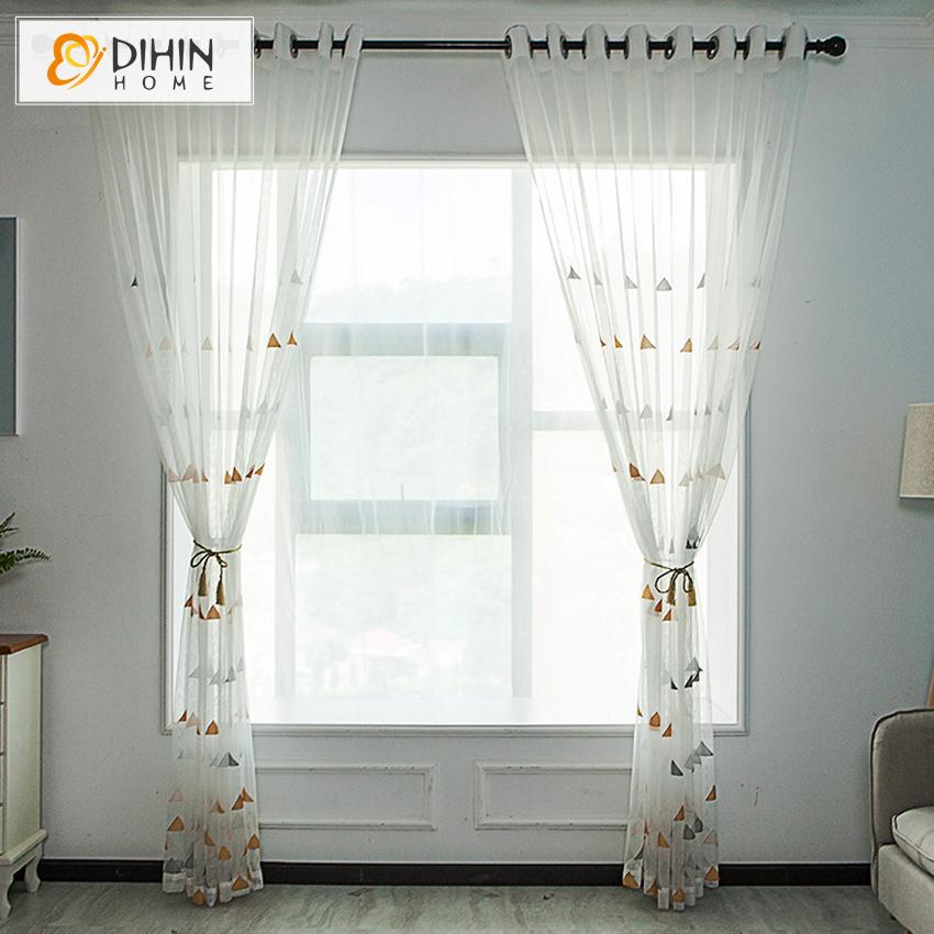 DIHIN HOME Modern Triangle Window Screening ,Sheer Curtain, Grommet Window Curtain for Living Room ,52x63-inch,1 Panel Roman Shades Curtains Window Blinds custom curtains blackout curtains curtains for living room sheer curtains curtain fabric linen curtains kitchen curtains velvet curtains pinch pleat curtains bay window curtains outdoor curtains pleated curtains floral curtains dining room curtains kitchen valances drapes for bedroom patio curtains nursery curtains grommet curtains