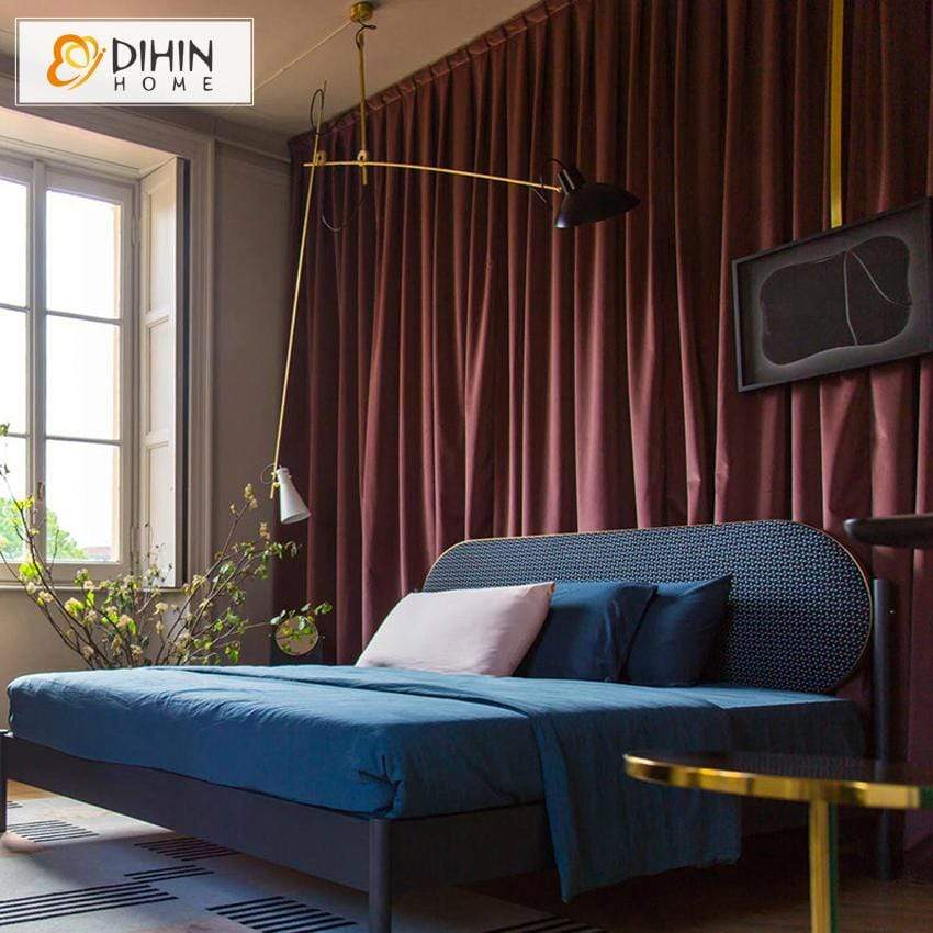 DIHIN HOME Modern Velvet Curtains,Blackout Grommet Window Curtain for Living Room ,52x63-inch,1 Panel Roman Shades Curtains Window Blinds custom curtains blackout curtains curtains for living room sheer curtains curtain fabric linen curtains kitchen curtains velvet curtains pinch pleat curtains bay window curtains outdoor curtains pleated curtains floral curtains dining room curtains kitchen valances drapes for bedroom patio curtains nursery curtains grommet curtains