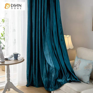 DIHIN HOME Modern Velvet Curtains,Blackout Grommet Window Curtain for Living Room ,52x63-inch,1 Panel Roman Shades Curtains Window Blinds custom curtains blackout curtains curtains for living room sheer curtains curtain fabric linen curtains kitchen curtains velvet curtains pinch pleat curtains bay window curtains outdoor curtains pleated curtains floral curtains dining room curtains kitchen valances drapes for bedroom patio curtains nursery curtains grommet curtains