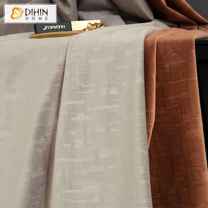DIHIN HOME Modern Vintage Embossed Curtains,Blackout Curtains Grommet Window Curtain for Living Room ,52x63-inch,1 Panel Roman Shades Curtains Window Blinds custom curtains blackout curtains curtains for living room sheer curtains curtain fabric linen curtains kitchen curtains velvet curtains pinch pleat curtains bay window curtains outdoor curtains pleated curtains floral curtains dining room curtains kitchen valances drapes for bedroom patio curtains nursery curtains grommet curtains