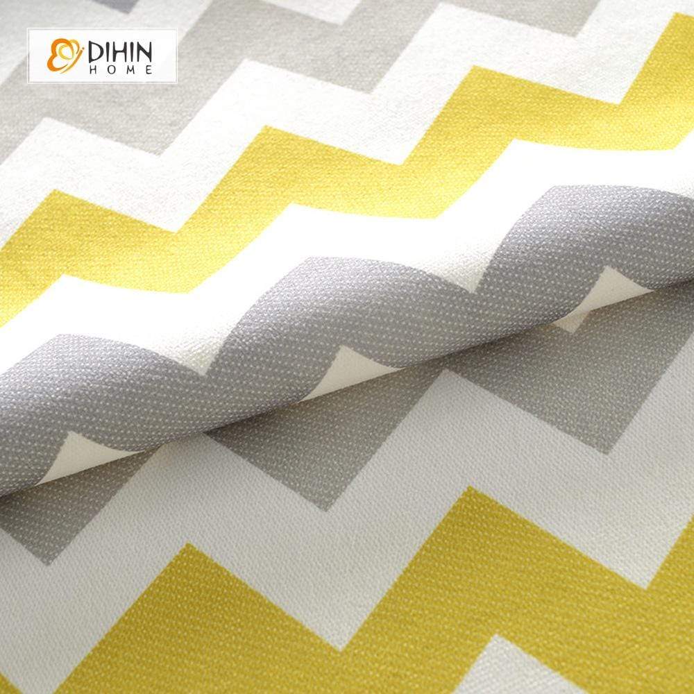 DIHIN HOME Modern Wave Printed Spliced Curtains，Blackout Grommet Window Curtain for Living Room ,52x63-inch,1 Panel Roman Shades Curtains Window Blinds custom curtains blackout curtains curtains for living room sheer curtains curtain fabric linen curtains kitchen curtains velvet curtains pinch pleat curtains bay window curtains outdoor curtains pleated curtains floral curtains dining room curtains kitchen valances drapes for bedroom patio curtains nursery curtains grommet curtains