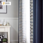 DIHIN HOME Modern Wave Shaped Spliced Curtains，Blackout Grommet Window Curtain for Living Room ,52x63-inch,1 Panel Roman Shades Curtains Window Blinds custom curtains blackout curtains curtains for living room sheer curtains curtain fabric linen curtains kitchen curtains velvet curtains pinch pleat curtains bay window curtains outdoor curtains pleated curtains floral curtains dining room curtains kitchen valances drapes for bedroom patio curtains nursery curtains grommet curtains