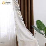 DIHIN HOME Modern Waves Printed Spliced Curtains，Blackout Grommet Window Curtain for Living Room ,52x63-inch,1 Panel Roman Shades Curtains Window Blinds custom curtains blackout curtains curtains for living room sheer curtains curtain fabric linen curtains kitchen curtains velvet curtains pinch pleat curtains bay window curtains outdoor curtains pleated curtains floral curtains dining room curtains kitchen valances drapes for bedroom patio curtains nursery curtains grommet curtains