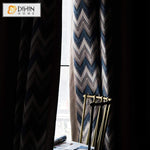 DIHIN HOME Modern Waves Spliced Curtains，Blackout Grommet Window Curtain for Living Room ,52x63-inch,1 Panel Roman Shades Curtains Window Blinds custom curtains blackout curtains curtains for living room sheer curtains curtain fabric linen curtains kitchen curtains velvet curtains pinch pleat curtains bay window curtains outdoor curtains pleated curtains floral curtains dining room curtains kitchen valances drapes for bedroom patio curtains nursery curtains grommet curtains