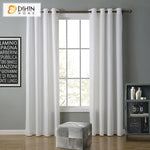 DIHIN HOME Modern White Color Curtains,Blackout Grommet Window Curtain for Living Room ,52x63-inch,1 Panel Roman Shades Curtains Window Blinds custom curtains blackout curtains curtains for living room sheer curtains curtain fabric linen curtains kitchen curtains velvet curtains pinch pleat curtains bay window curtains outdoor curtains pleated curtains floral curtains dining room curtains kitchen valances drapes for bedroom patio curtains nursery curtains grommet curtains