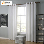 DIHIN HOME Modern White Color Curtains,Blackout Grommet Window Curtain for Living Room ,52x63-inch,1 Panel Roman Shades Curtains Window Blinds custom curtains blackout curtains curtains for living room sheer curtains curtain fabric linen curtains kitchen curtains velvet curtains pinch pleat curtains bay window curtains outdoor curtains pleated curtains floral curtains dining room curtains kitchen valances drapes for bedroom patio curtains nursery curtains grommet curtains