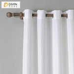 DIHIN HOME Modern White Color Curtains,Blackout Grommet Window Curtain for Living Room ,52x63-inch,1 Panel Roman Shades Curtains Window Blinds custom curtains blackout curtains curtains for living room sheer curtains curtain fabric linen curtains kitchen curtains velvet curtains pinch pleat curtains bay window curtains outdoor curtains pleated curtains floral curtains dining room curtains kitchen valances drapes for bedroom patio curtains nursery curtains grommet curtains