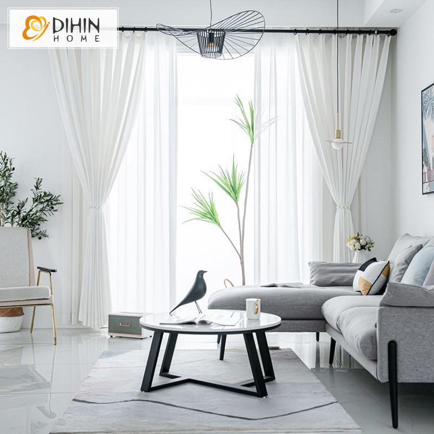 DIHIN HOME Modern White Color Customized Curtains,Blackout Grommet Window Curtain for Living Room ,52x63-inch,1 Panel Roman Shades Curtains Window Blinds custom curtains blackout curtains curtains for living room sheer curtains curtain fabric linen curtains kitchen curtains velvet curtains pinch pleat curtains bay window curtains outdoor curtains pleated curtains floral curtains dining room curtains kitchen valances drapes for bedroom patio curtains nursery curtains grommet curtains