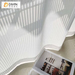 DIHIN HOME Modern White Color Fashion Striped Sheer Curtains,Grommet Window Curtain for Living Room,52x63-inch,1 Panel Roman Shades Curtains Window Blinds custom curtains blackout curtains curtains for living room sheer curtains curtain fabric linen curtains kitchen curtains velvet curtains pinch pleat curtains bay window curtains outdoor curtains pleated curtains floral curtains dining room curtains kitchen valances drapes for bedroom patio curtains nursery curtains grommet curtains