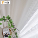 DIHIN HOME Modern White Color Fashion Striped Sheer Curtains,Grommet Window Curtain for Living Room,52x63-inch,1 Panel Roman Shades Curtains Window Blinds custom curtains blackout curtains curtains for living room sheer curtains curtain fabric linen curtains kitchen curtains velvet curtains pinch pleat curtains bay window curtains outdoor curtains pleated curtains floral curtains dining room curtains kitchen valances drapes for bedroom patio curtains nursery curtains grommet curtains