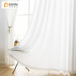 DIHIN HOME Modern White Color Sheer Curtains,Blackout Grommet Window Curtain for Living Room ,52x63-inch,1 Panel Roman Shades Curtains Window Blinds custom curtains blackout curtains curtains for living room sheer curtains curtain fabric linen curtains kitchen curtains velvet curtains pinch pleat curtains bay window curtains outdoor curtains pleated curtains floral curtains dining room curtains kitchen valances drapes for bedroom patio curtains nursery curtains grommet curtains