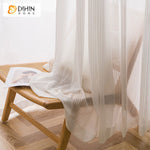 DIHIN HOME Modern White Color Striped,Sheer Curtain, Grommet Window Curtain for Living Room ,52x63-inch,1 Panel Roman Shades Curtains Window Blinds custom curtains blackout curtains curtains for living room sheer curtains curtain fabric linen curtains kitchen curtains velvet curtains pinch pleat curtains bay window curtains outdoor curtains pleated curtains floral curtains dining room curtains kitchen valances drapes for bedroom patio curtains nursery curtains grommet curtains