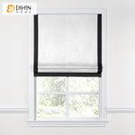 DIHIN HOME Modern White Color With Black Band Roman Shades ,Easy Install Washable Curtains ,Customized Window Curtain Drape, 24"W X 64"H Roman Shades Curtains Window Blinds custom curtains blackout curtains curtains for living room sheer curtains curtain fabric linen curtains kitchen curtains velvet curtains pinch pleat curtains bay window curtains outdoor curtains pleated curtains floral curtains dining room curtains kitchen valances drapes for bedroom patio curtains nursery curtains grommet curtains