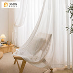 DIHIN HOME Modern White Embroidered,Sheer Curtain,Blackout Grommet Window Curtain for Living Room ,52x63-inch,1 Panel Roman Shades Curtains Window Blinds custom curtains blackout curtains curtains for living room sheer curtains curtain fabric linen curtains kitchen curtains velvet curtains pinch pleat curtains bay window curtains outdoor curtains pleated curtains floral curtains dining room curtains kitchen valances drapes for bedroom patio curtains nursery curtains grommet curtains