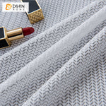 DIHIN HOME Modern White Fishbone Pattern,Sheer Curtain,Grommet Window Curtain for Living Room ,52x63-inch,1 Panel Roman Shades Curtains Window Blinds custom curtains blackout curtains curtains for living room sheer curtains curtain fabric linen curtains kitchen curtains velvet curtains pinch pleat curtains bay window curtains outdoor curtains pleated curtains floral curtains dining room curtains kitchen valances drapes for bedroom patio curtains nursery curtains grommet curtains