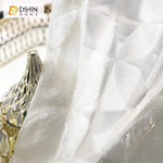 DIHIN HOME Modern White Geometric Day Curtains ,Sheer Curtain, Grommet Window Curtain for Living Room ,52x63-inch,1 Panel Roman Shades Curtains Window Blinds custom curtains blackout curtains curtains for living room sheer curtains curtain fabric linen curtains kitchen curtains velvet curtains pinch pleat curtains bay window curtains outdoor curtains pleated curtains floral curtains dining room curtains kitchen valances drapes for bedroom patio curtains nursery curtains grommet curtains