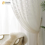 DIHIN HOME Modern White Geometric Day Curtains ,Sheer Curtain, Grommet Window Curtain for Living Room ,52x63-inch,1 Panel Roman Shades Curtains Window Blinds custom curtains blackout curtains curtains for living room sheer curtains curtain fabric linen curtains kitchen curtains velvet curtains pinch pleat curtains bay window curtains outdoor curtains pleated curtains floral curtains dining room curtains kitchen valances drapes for bedroom patio curtains nursery curtains grommet curtains