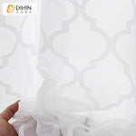 DIHIN HOME Modern White Geometric Sheer Curtain, Grommet Window Curtain for Living Room ,52x63-inch,1 Panel Roman Shades Curtains Window Blinds custom curtains blackout curtains curtains for living room sheer curtains curtain fabric linen curtains kitchen curtains velvet curtains pinch pleat curtains bay window curtains outdoor curtains pleated curtains floral curtains dining room curtains kitchen valances drapes for bedroom patio curtains nursery curtains grommet curtains