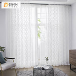DIHIN HOME Modern White Geometric Sheer Curtain, Grommet Window Curtain for Living Room ,52x63-inch,1 Panel Roman Shades Curtains Window Blinds custom curtains blackout curtains curtains for living room sheer curtains curtain fabric linen curtains kitchen curtains velvet curtains pinch pleat curtains bay window curtains outdoor curtains pleated curtains floral curtains dining room curtains kitchen valances drapes for bedroom patio curtains nursery curtains grommet curtains