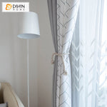 DIHIN HOME Modern White Geometric With Grey Fabric,Blackout Grommet Window Curtain for Living Room ,52x63-inch,1 Panel Roman Shades Curtains Window Blinds custom curtains blackout curtains curtains for living room sheer curtains curtain fabric linen curtains kitchen curtains velvet curtains pinch pleat curtains bay window curtains outdoor curtains pleated curtains floral curtains dining room curtains kitchen valances drapes for bedroom patio curtains nursery curtains grommet curtains