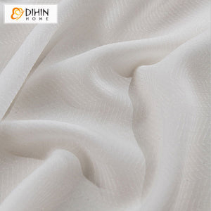 DIHIN HOME Modern White Small Geometric Pattern,Sheer Curtain,Blackout Grommet Window Curtain for Living Room ,52x63-inch,1 Panel Roman Shades Curtains Window Blinds custom curtains blackout curtains curtains for living room sheer curtains curtain fabric linen curtains kitchen curtains velvet curtains pinch pleat curtains bay window curtains outdoor curtains pleated curtains floral curtains dining room curtains kitchen valances drapes for bedroom patio curtains nursery curtains grommet curtains