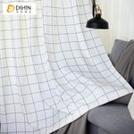 DIHIN HOME Modern White Stripe Spliced Curtains，Blackout Grommet Window Curtain for Living Room ,52x63-inch,1 Panel Roman Shades Curtains Window Blinds custom curtains blackout curtains curtains for living room sheer curtains curtain fabric linen curtains kitchen curtains velvet curtains pinch pleat curtains bay window curtains outdoor curtains pleated curtains floral curtains dining room curtains kitchen valances drapes for bedroom patio curtains nursery curtains grommet curtains