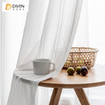 DIHIN HOME Modern White Striped Sheer Curtain,Grommet Window Curtain for Living Room ,52x63-inch,1 Panel Roman Shades Curtains Window Blinds custom curtains blackout curtains curtains for living room sheer curtains curtain fabric linen curtains kitchen curtains velvet curtains pinch pleat curtains bay window curtains outdoor curtains pleated curtains floral curtains dining room curtains kitchen valances drapes for bedroom patio curtains nursery curtains grommet curtains