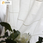 DIHIN HOME Modern White Striped Window Screening,Sheer Curtain, Grommet Window Curtain for Living Room ,52x63-inch,1 Panel Roman Shades Curtains Window Blinds custom curtains blackout curtains curtains for living room sheer curtains curtain fabric linen curtains kitchen curtains velvet curtains pinch pleat curtains bay window curtains outdoor curtains pleated curtains floral curtains dining room curtains kitchen valances drapes for bedroom patio curtains nursery curtains grommet curtains