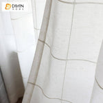 DIHIN HOME Modern White Striped Window Screening,Sheer Curtain, Grommet Window Curtain for Living Room ,52x63-inch,1 Panel Roman Shades Curtains Window Blinds custom curtains blackout curtains curtains for living room sheer curtains curtain fabric linen curtains kitchen curtains velvet curtains pinch pleat curtains bay window curtains outdoor curtains pleated curtains floral curtains dining room curtains kitchen valances drapes for bedroom patio curtains nursery curtains grommet curtains