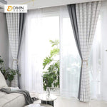 DIHIN HOME Modern White Stripes Spliced Curtains，Blackout Grommet Window Curtain for Living Room ,52x63-inch,1 Panel Roman Shades Curtains Window Blinds custom curtains blackout curtains curtains for living room sheer curtains curtain fabric linen curtains kitchen curtains velvet curtains pinch pleat curtains bay window curtains outdoor curtains pleated curtains floral curtains dining room curtains kitchen valances drapes for bedroom patio curtains nursery curtains grommet curtains