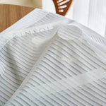 DIHIN HOME Modern White Strips Sheer Curtain, Grommet Window Curtain for Living Room ,52x63-inch,1 Panelriped Roman Shades Curtains Window Blinds custom curtains blackout curtains curtains for living room sheer curtains curtain fabric linen curtains kitchen curtains velvet curtains pinch pleat curtains bay window curtains outdoor curtains pleated curtains floral curtains dining room curtains kitchen valances drapes for bedroom patio curtains nursery curtains grommet curtains