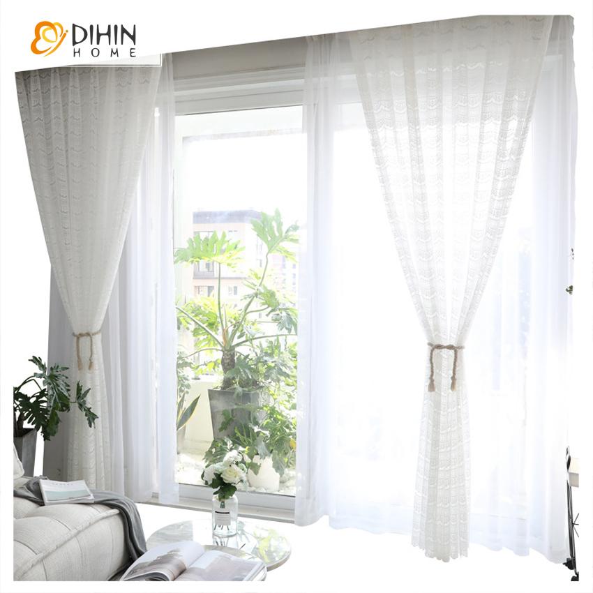 DIHIN HOME Modern White Tulle Curtain,Sheer Curtain, Grommet Window Curtain for Living Room ,52x63-inch,1 Panel Roman Shades Curtains Window Blinds custom curtains blackout curtains curtains for living room sheer curtains curtain fabric linen curtains kitchen curtains velvet curtains pinch pleat curtains bay window curtains outdoor curtains pleated curtains floral curtains dining room curtains kitchen valances drapes for bedroom patio curtains nursery curtains grommet curtains
