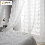 DIHIN HOME Modern White Waves Pattern Sheer Curtains,Grommet Window Curtain for Living Room ,52x63-inch,1 Panel Roman Shades Curtains Window Blinds custom curtains blackout curtains curtains for living room sheer curtains curtain fabric linen curtains kitchen curtains velvet curtains pinch pleat curtains bay window curtains outdoor curtains pleated curtains floral curtains dining room curtains kitchen valances drapes for bedroom patio curtains nursery curtains grommet curtains
