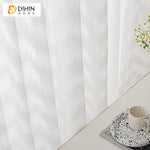 DIHIN HOME Modern White Waves,Sheer Curtain, Grommet Window Curtain for Living Room ,52x63-inch,1 Panel Roman Shades Curtains Window Blinds custom curtains blackout curtains curtains for living room sheer curtains curtain fabric linen curtains kitchen curtains velvet curtains pinch pleat curtains bay window curtains outdoor curtains pleated curtains floral curtains dining room curtains kitchen valances drapes for bedroom patio curtains nursery curtains grommet curtains
