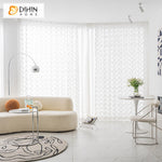 DIHIN HOME Modern White Waves,Sheer Curtain, Grommet Window Curtain for Living Room ,52x63-inch,1 Panel Roman Shades Curtains Window Blinds custom curtains blackout curtains curtains for living room sheer curtains curtain fabric linen curtains kitchen curtains velvet curtains pinch pleat curtains bay window curtains outdoor curtains pleated curtains floral curtains dining room curtains kitchen valances drapes for bedroom patio curtains nursery curtains grommet curtains